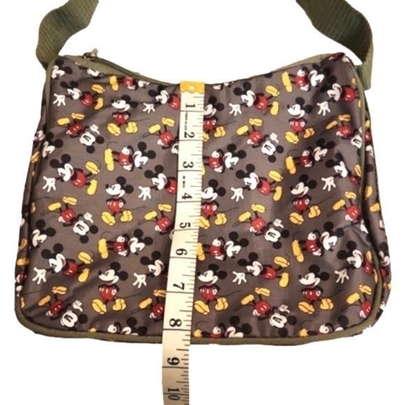 WOMENS Disney Army Green Mickey Mouse shoulder bag. - Picture 11 of 13